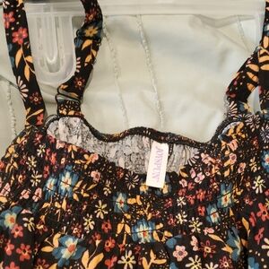 Women's Floral Black Shorts